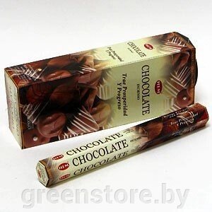 Благовония HEM Шоколад (Chokolate), 20 палочек от компании Зеленый магазин Минск - фото 1