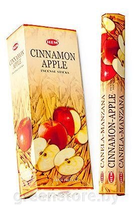Благовония HEM Яблоко и корица (Cinnamon Apple), 20 палочек от компании Зеленый магазин Минск - фото 1