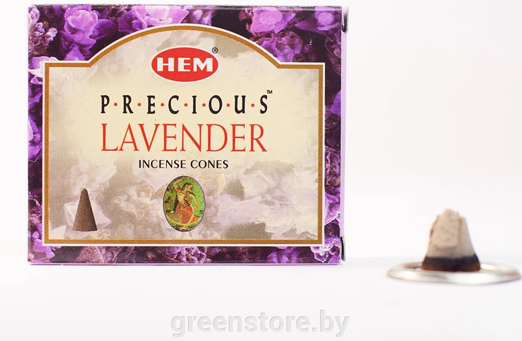 Благовония конус Hem Любимая Лаванда (Precious Lavender), 10 конусов от компании Зеленый магазин Минск - фото 1
