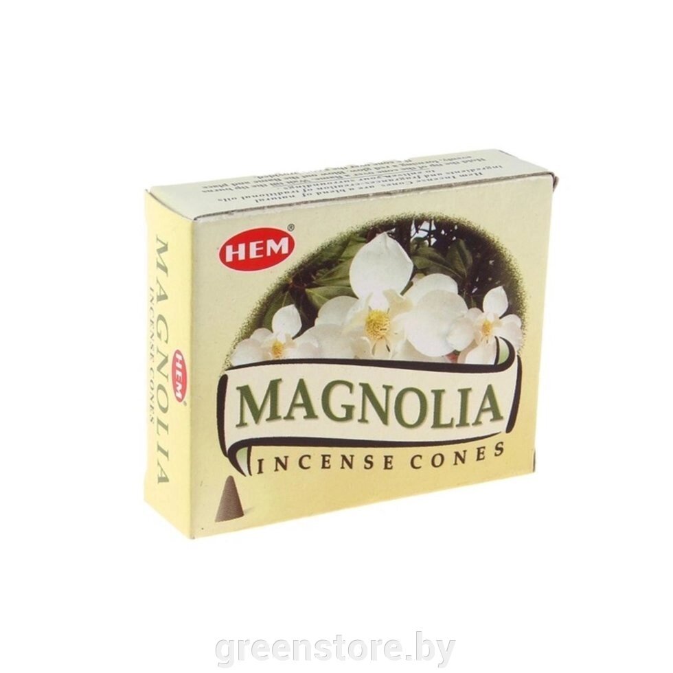 Благовония конус Hem Магнолия (Magnolia), 10 конусов от компании Зеленый магазин Минск - фото 1