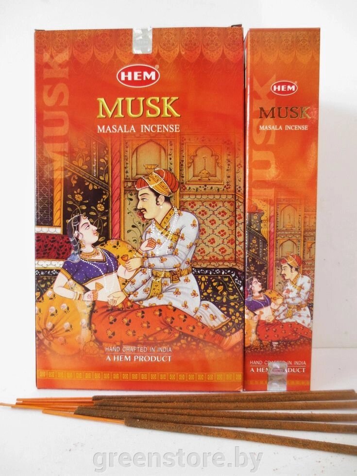 Благовония Муск HEM Masala incense , 15г от компании Зеленый магазин Минск - фото 1