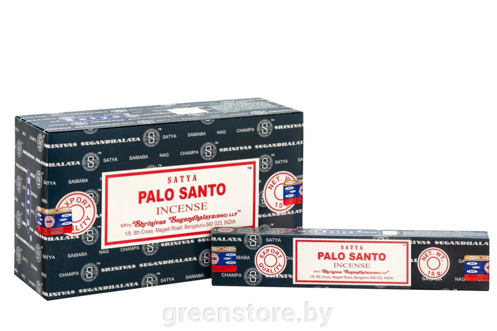 Благовония Palo Santo Пало Санто Satya 15 гр от компании Зеленый магазин Минск - фото 1