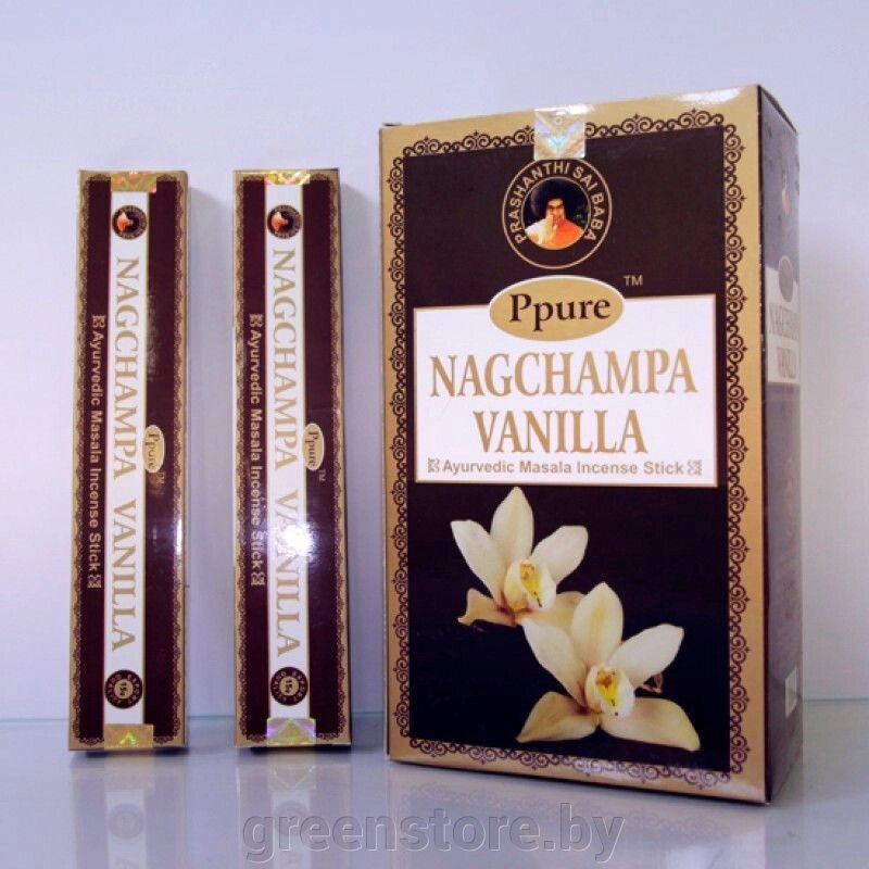 Благовония Ppure NagChampa Ваниль (Vanilla), 15г от компании Зеленый магазин Минск - фото 1