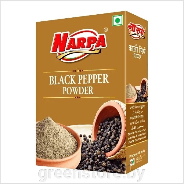 Черный перец молотый (Black pepper powder), 50г, Narpa от компании Зеленый магазин Минск - фото 1