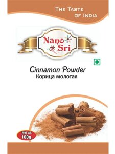 Корица молотая (Cinnamon Powder) Nano Sri, 100 г