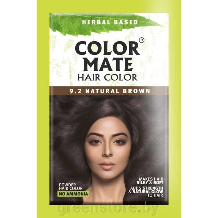 Краска для волос “Color Mate” 9.2 Натуральный коричневый 15 гр. от компании Зеленый магазин Минск - фото 1