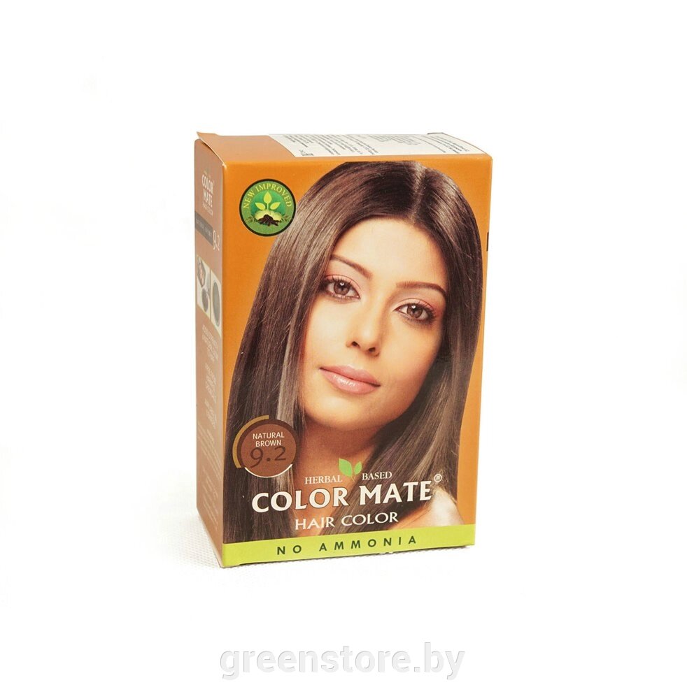 Краска для волос Color Mate 9.2 (натуральный коричневый) 15г. от компании Зеленый магазин Минск - фото 1