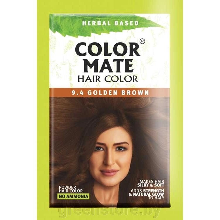 Краска для волос “Color Mate” 9.4 золотисто-коричневый 15 гр. от компании Зеленый магазин Минск - фото 1