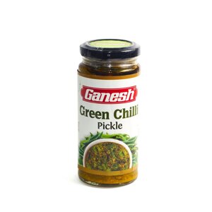 Маринованные пикули Зеленый Чили (Green Chili pickle) Ganesh 250г