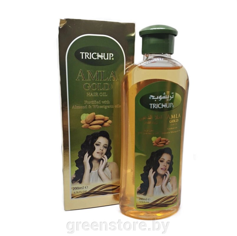 Масло Amla Gold c миндалем для волос Trichup 200мл от компании Зеленый магазин Минск - фото 1