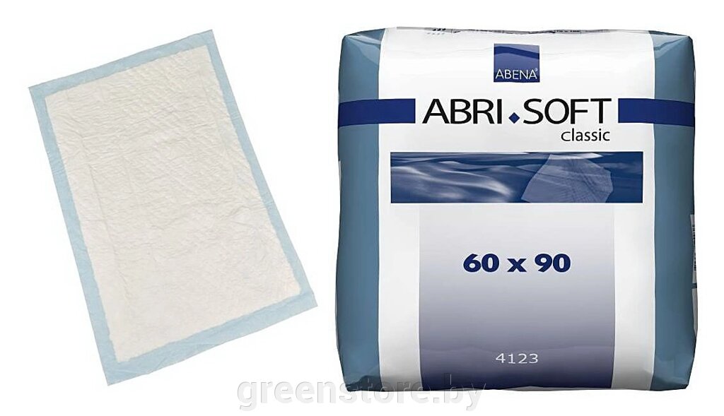 Пеленки одноразовые впитывающие Abri-Soft 60х90cm Classic от компании Зеленый магазин Минск - фото 1