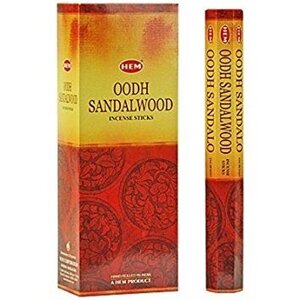 Благовония HEM Сандал с соком алойного дерева (Oodh Sandalwood), 20 палочек