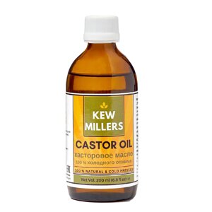 Касторовое масло пищевое нерафинированное 200 мл Kew Millers Индия
