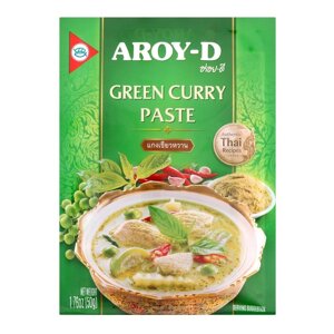 Зеленая паста карри Aroy-D 50 гр