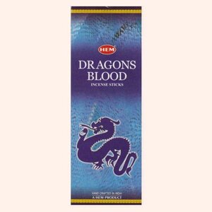 Благовония HEM Кровь Драконов синяя (Dragons Blood) , 20 палочек