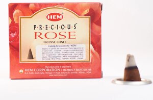Благовония HEM Драгоценная Роза (Precious rose), 10 конусов