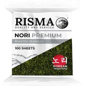 Водоросли морские сушенные нори (Dried seaweed nori) Risma 100листов 230 гр