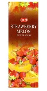 Благовония HEM Клубника-дыня (Strawberry melon), 20 палочек