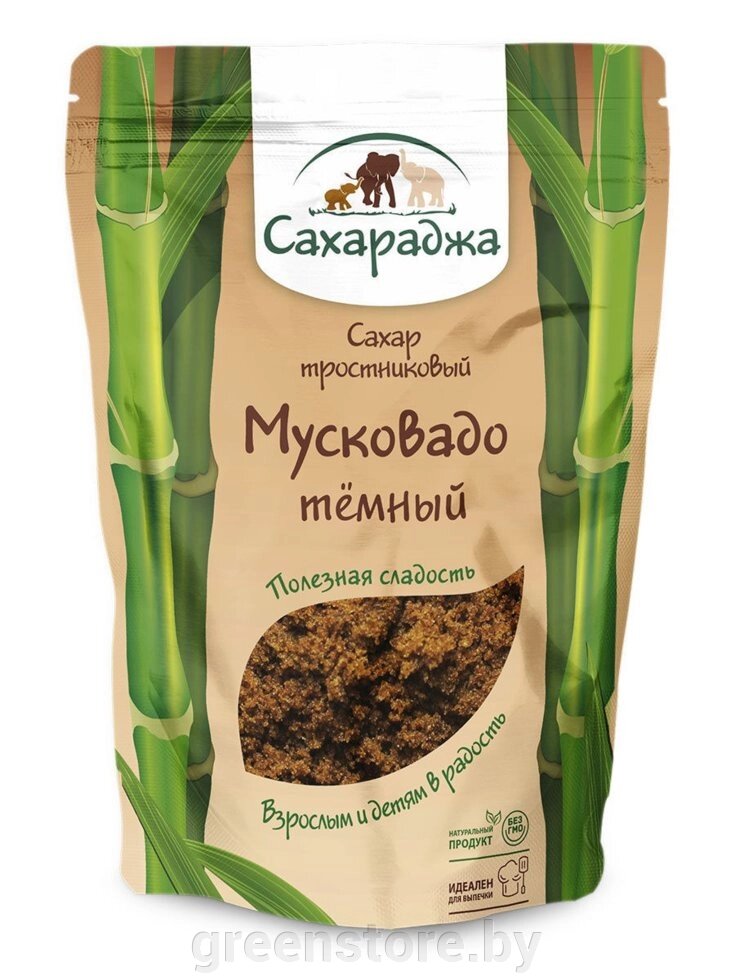 Тростниковый сахар Мусковадо “Сахараджа” 450 гр. от компании Зеленый магазин Минск - фото 1