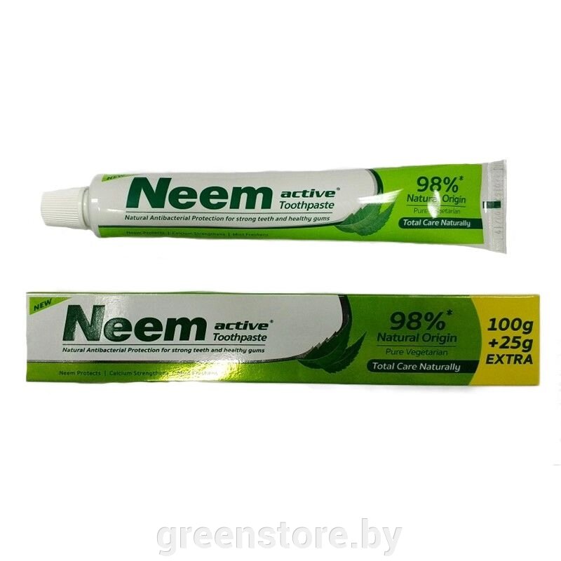 Зубная паста neem active 125 (Индия) от компании Зеленый магазин Минск - фото 1