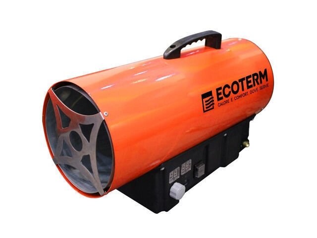 Нагреватель воздуха газовый Ecoterm GHD-10T прямой, 10 кВт, термостат от компании Оборудование для СТО «Vipavto» - фото 1