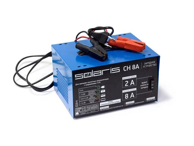 Зарядное устройство Solaris CH 8А (12В, 8А, автоматическое) (SOLARIS) - акции