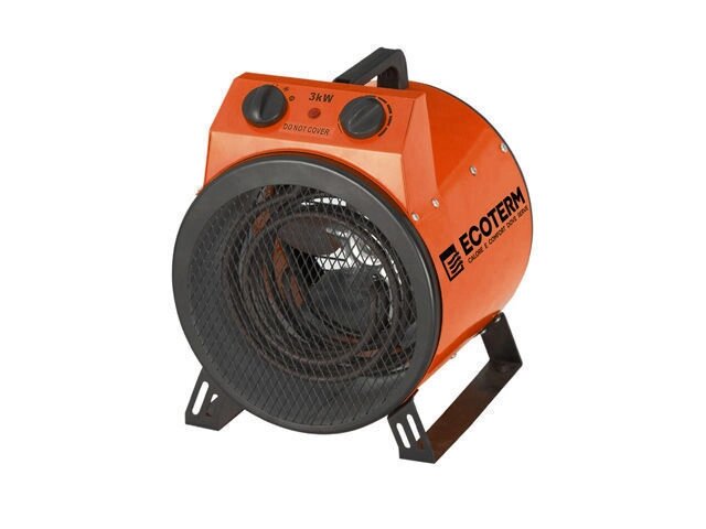 Нагреватель воздуха электрический Ecoterm EHR-02/1A, пушка, 2 кВт., 220В - интернет магазин