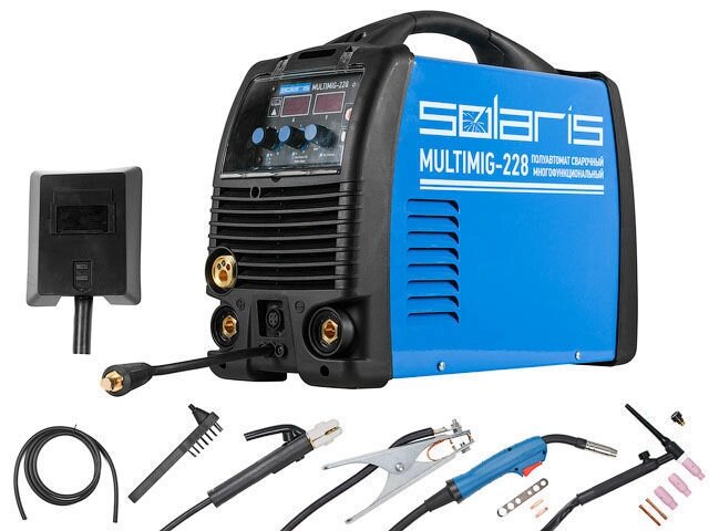 Полуавтомат сварочный Solaris MULTIMIG-228 (MIG-MMA-TIG) многофункц. - интернет магазин