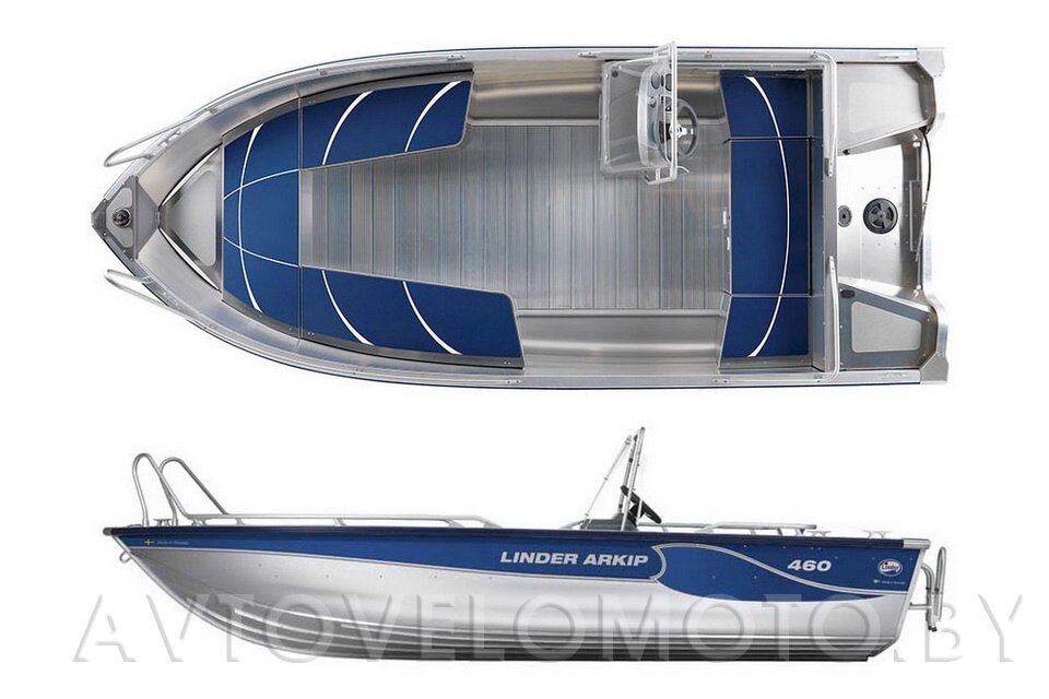 Алюминиевая лодка ARKIP 460 от компании Интернет-магазин агро-мото-вело-техники - фото 1