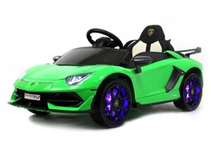 Детский электромобиль RiverToys Lamborghini Aventador SVJ (A333MP) зеленый