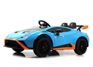 Детский электромобиль RiverToys Lamborghini Huracán STO (E888EE) синий