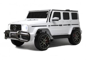 Детский электромобиль RiverToys Mercedes-AMG G63 4WD (G333GG) белый