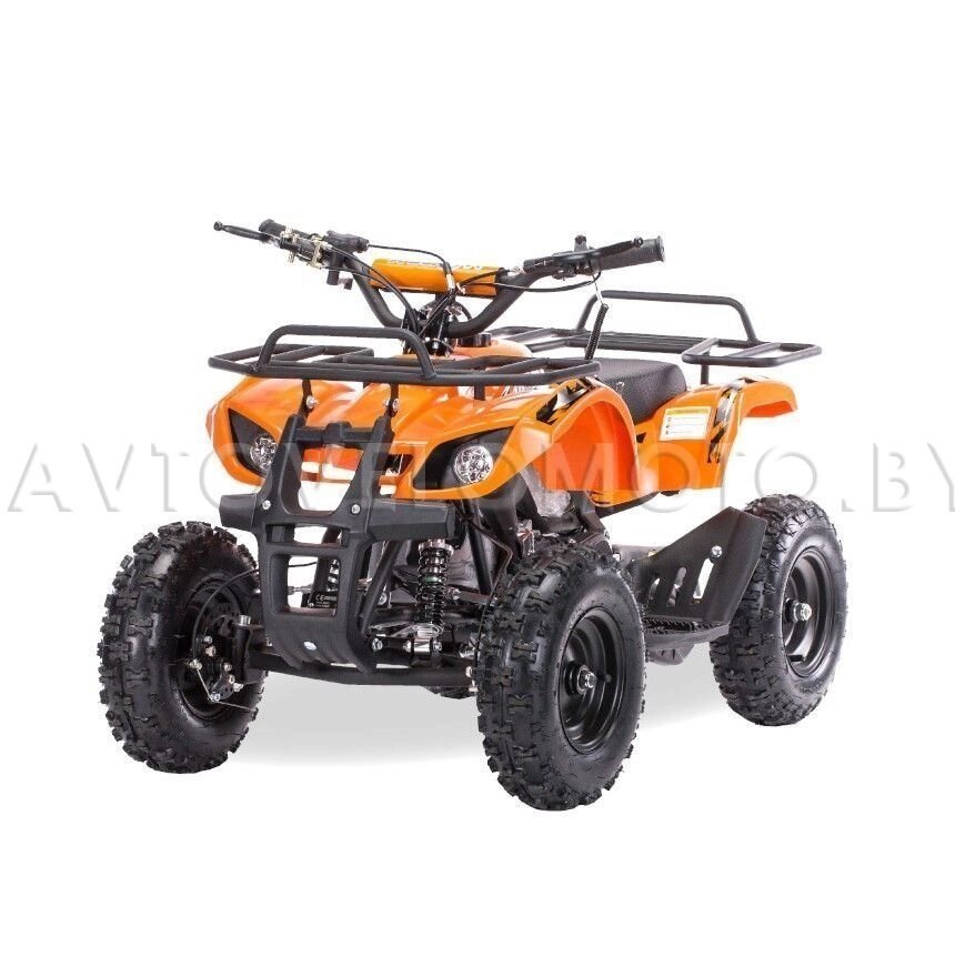 Детский квадроцикл MOTAX ATV Х-16 Мини-Гризли с Механическим стартером Оранжевый + Шлем от компании Интернет-магазин агро-мото-вело-техники - фото 1