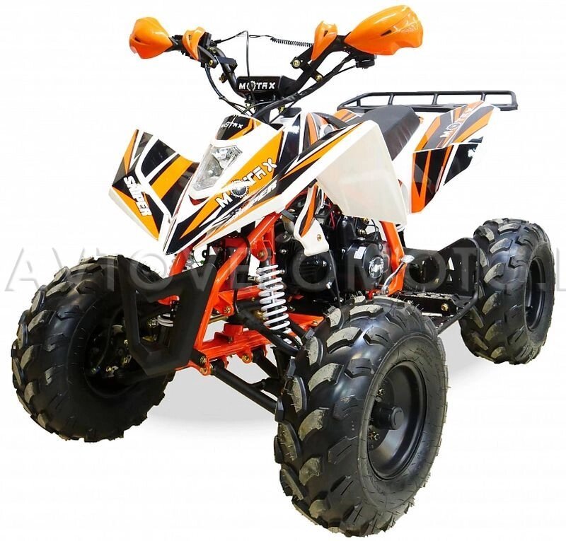 Детский квадроцикл MOTAX T-REX Super Lux 125 cc бело-оранжевый ##от компании## Интернет-магазин агро-мото-вело-техники - ##фото## 1