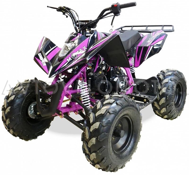 Детский квадроцикл MOTAX T-REX Super Lux 125 cc черно-розовый ##от компании## Интернет-магазин агро-мото-вело-техники - ##фото## 1