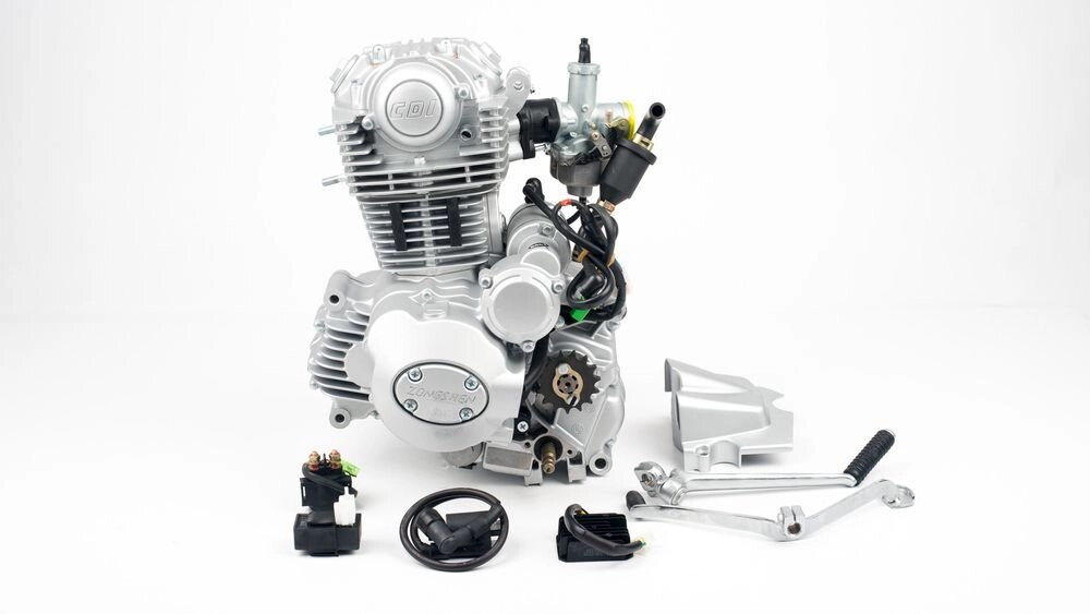 Двигатель 250см3 165FMM CBB250 (65,5x66,2) грм цепь, балансир, 5ск от компании Интернет-магазин агро-мото-вело-техники - фото 1