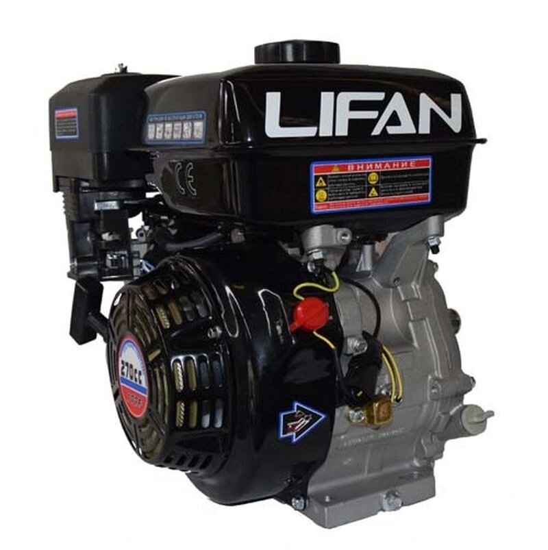 Двигатель Lifan 177F (вал 25мм, 90x90) 9лс от компании Интернет-магазин агро-мото-вело-техники - фото 1