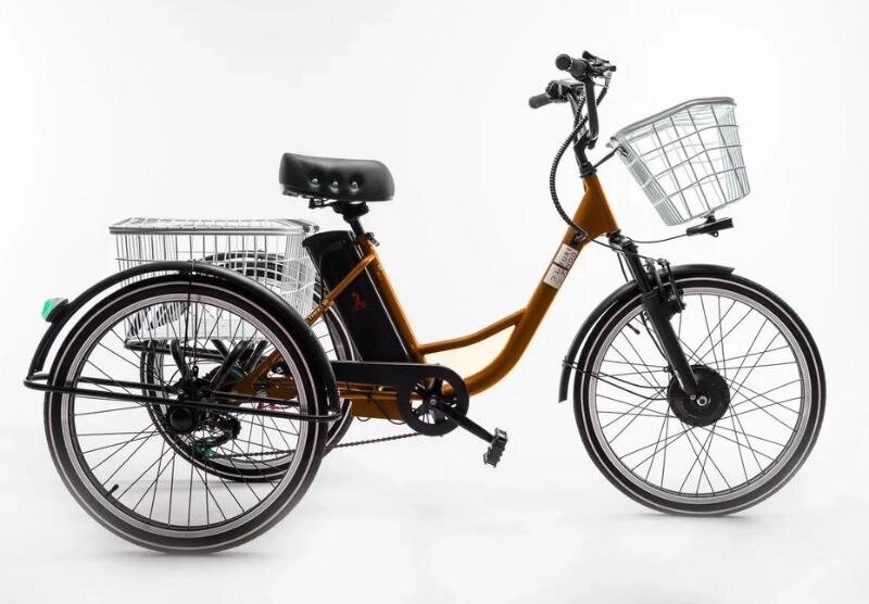 Электротрицикл Furendo E-Trike 350 оранжевый от компании Интернет-магазин агро-мото-вело-техники - фото 1