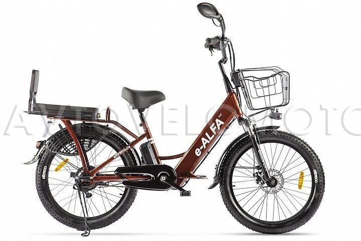 Электровелосипед Eltreco e-ALFA Fat - Коричневый от компании Интернет-магазин агро-мото-вело-техники - фото 1
