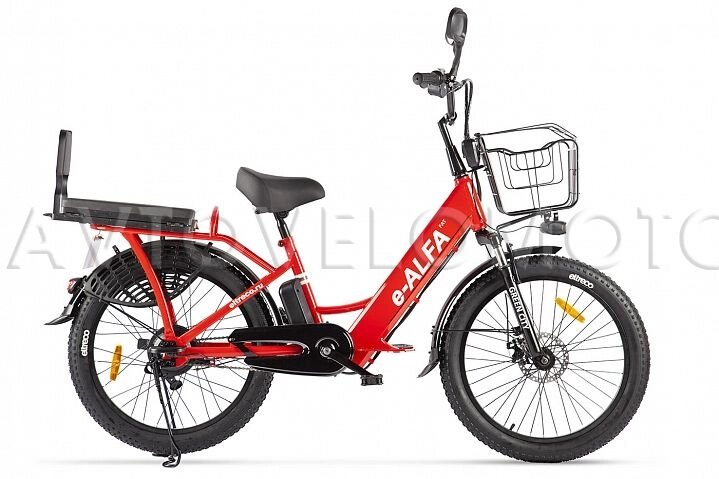 Электровелосипед Eltreco e-ALFA Fat - Красный от компании Интернет-магазин агро-мото-вело-техники - фото 1