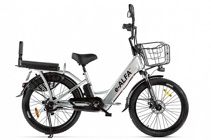 Электровелосипед Eltreco e-ALFA Fat - Серебро от компании Интернет-магазин агро-мото-вело-техники - фото 1
