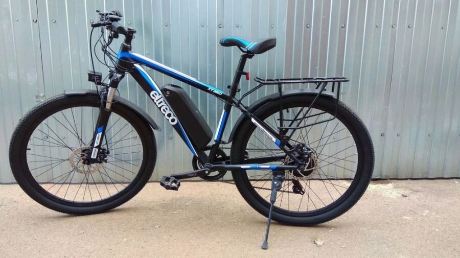 Электровелосипед Eltreco XT 850 Серо-синий от компании Интернет-магазин агро-мото-вело-техники - фото 1