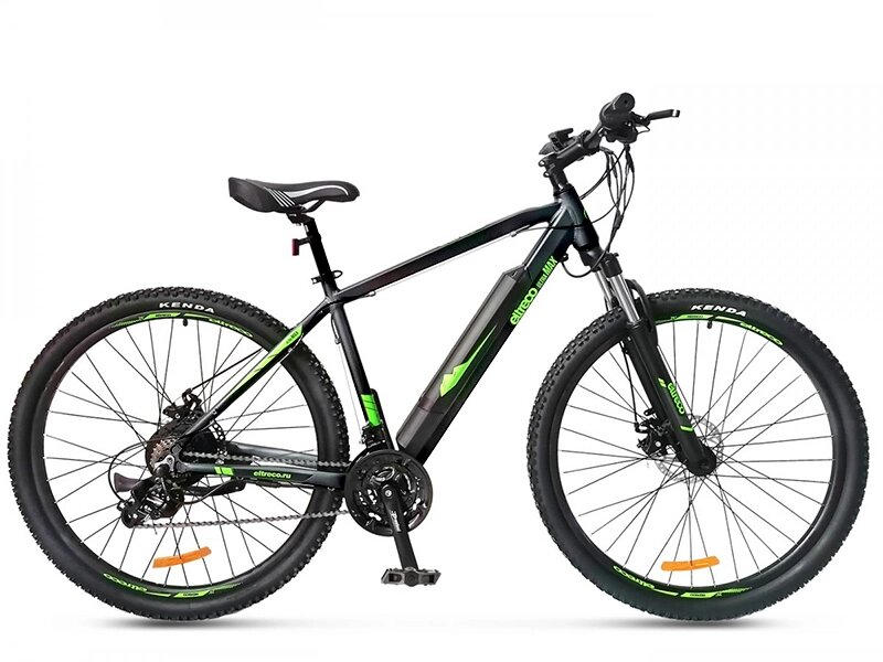Электровелосипед Green City Ultra MAX черно-зеленый от компании Интернет-магазин агро-мото-вело-техники - фото 1