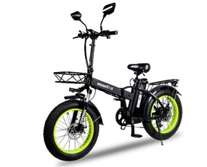 Электровелосипед Minako F10 зеленые колеса