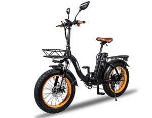 Электровелосипед Minako F11 оранжевые колеса