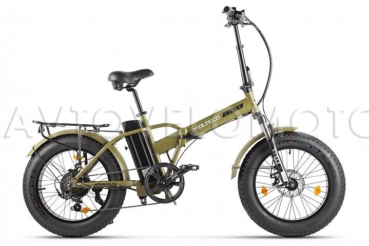 Электровелосипед VOLTECO CYBER - Хаки от компании Интернет-магазин агро-мото-вело-техники - фото 1