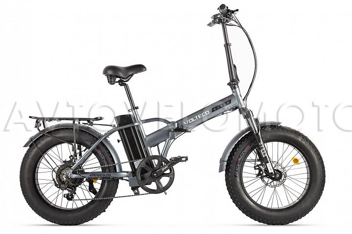 Электровелосипед VOLTECO CYBER - Серо-чёрный от компании Интернет-магазин агро-мото-вело-техники - фото 1