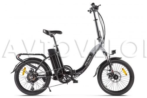 Электровелосипед VOLTECO Flex - Черный от компании Интернет-магазин агро-мото-вело-техники - фото 1
