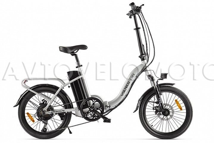 Электровелосипед VOLTECO Flex - Серебристый от компании Интернет-магазин агро-мото-вело-техники - фото 1