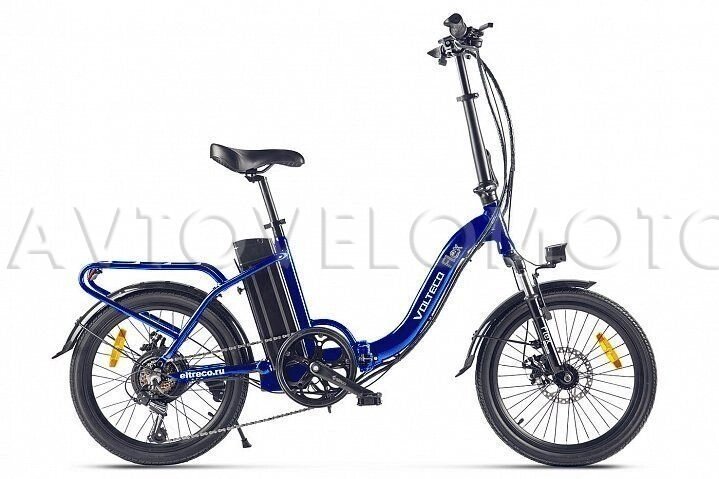 Электровелосипед VOLTECO Flex Up - Синий от компании Интернет-магазин агро-мото-вело-техники - фото 1